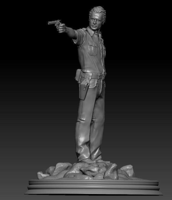 3dD Rick Grimes The Walking Dead 3D print model - Image 1