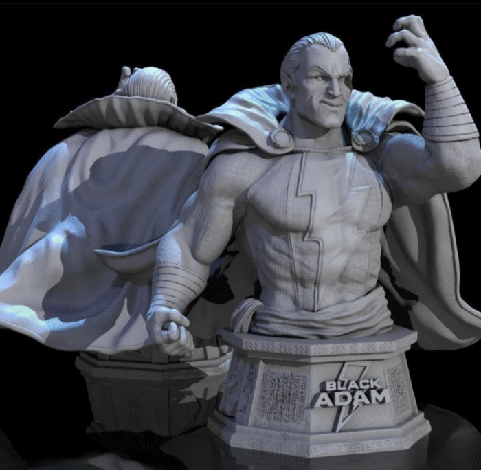 Black Adam bust 3d printing stl files - Image 1