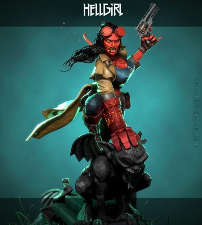 3d STL HELL GIRL - Image 1