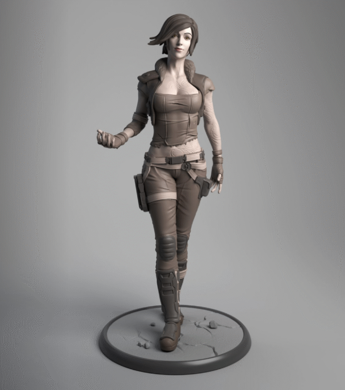 STL File Girl pose - Image 1