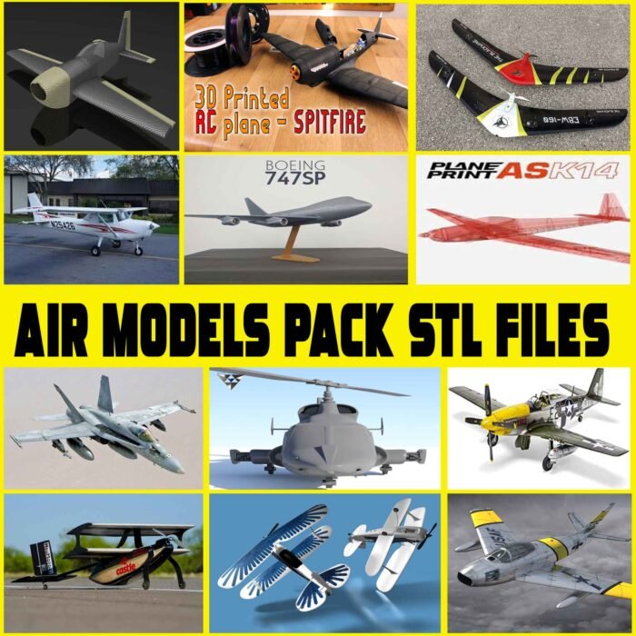 the big bundle Aero Models for 3d printer & 3d models stl file - Image 1