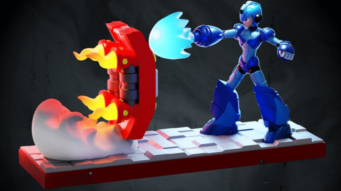 Megaman diorama 3d printing stl files - Image 1