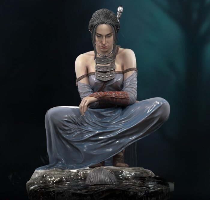 Female warrior 3d printing stl files - Image 1