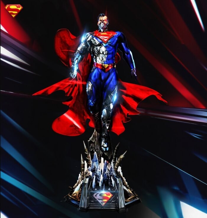 Superman cyborg statue 3d printing stl files - Image 1