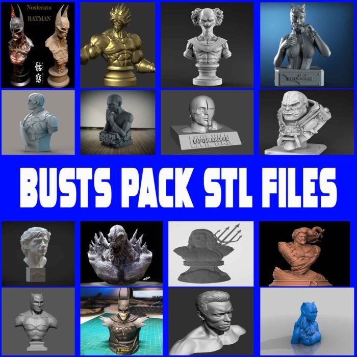 The big bundle busts for 3d printer & 3d models stl file - Image 1