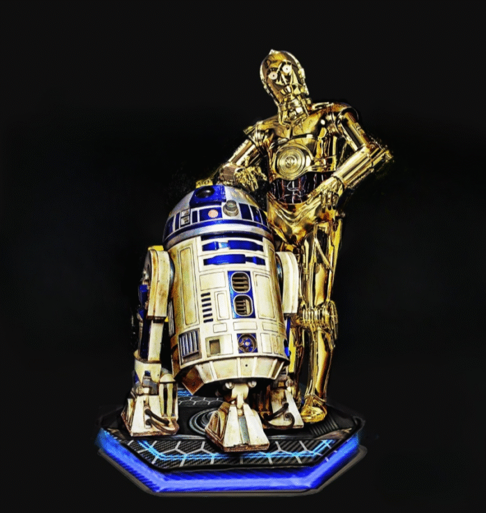 R2D2 & C3PO STAR WARS 3d printing stl files - Image 1