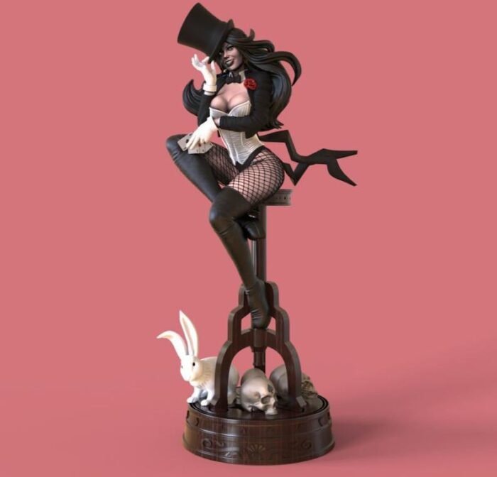 DC Comics - Zatanna Statue - STL Files for 3D Print - Image 1