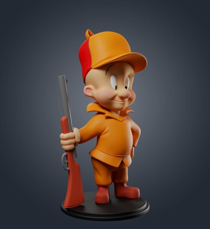 Elmer Fudd 3D print model - Image 1