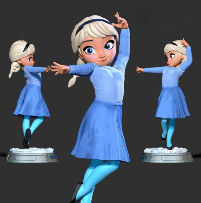 Young elsa 3d printing stl files - Image 1