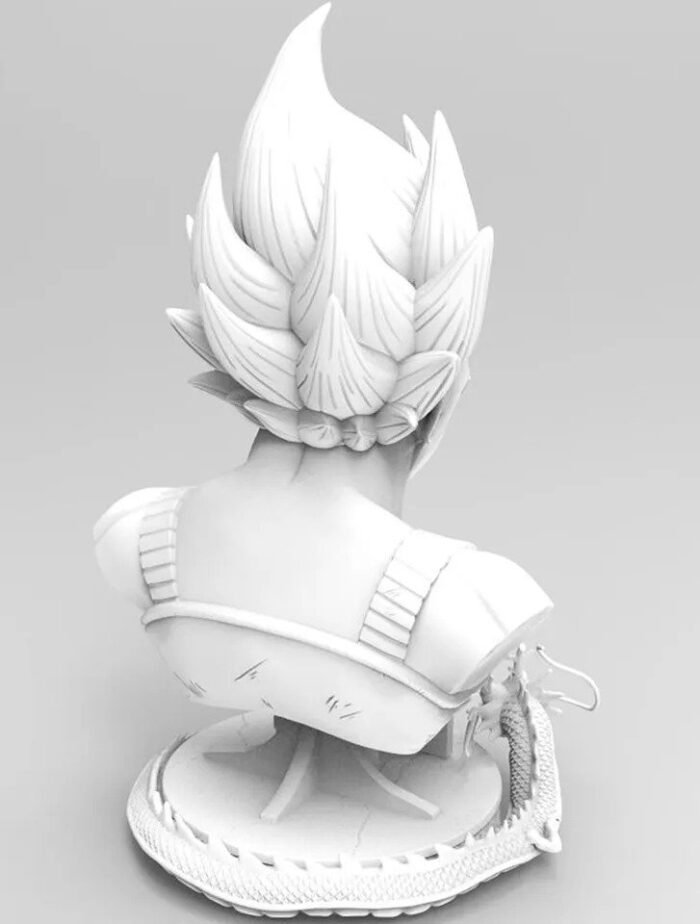 Dragon Ball Vegeta resin bust sculpture 3D printing - Image 3