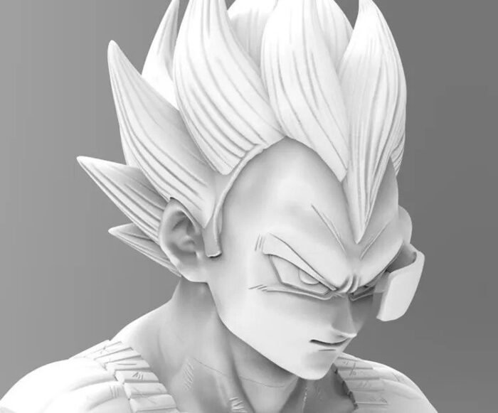 Dragon Ball Vegeta resin bust sculpture 3D printing - Image 4