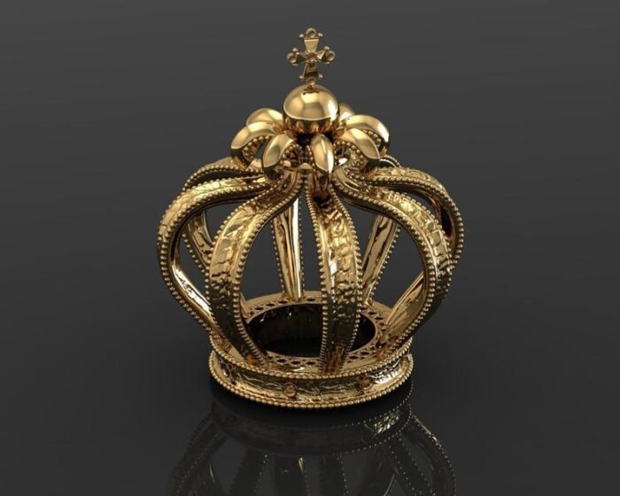 0.STL 3D model of Royal Crown / CAD file for 3D printing/CNC/ - Image 1