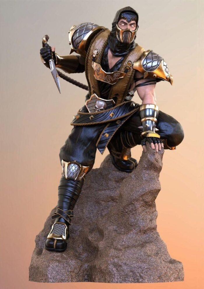 1-4-scorpion stl files 3d printing mortal combat - Image 1