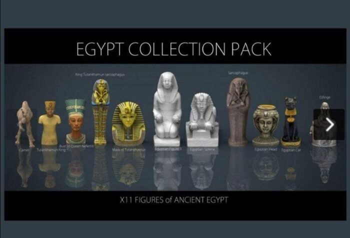 Egypt Collection Pack - ancient Egyptian gods 3d print models - Digital STL file - Image 1