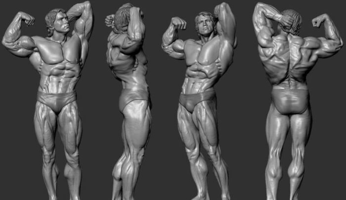Arnold Schwarzenegger Pose STL FIles for 3D Printing Files - Image 1