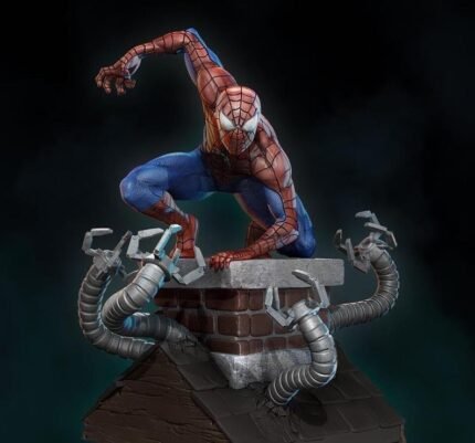 '-1-1Spiderman 3D STL Digital Figure File Format 3D Printer CNC Router Pla resin Printer Diorama