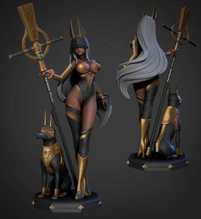 Anubis 3D STL Digital Figure File Format 3D Printer CNC Router Pla resin Printer Diorama 3D - Image 1