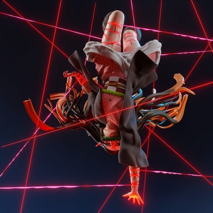 Nezuko Blood Demon Art - Demon Slayer/Kimetsu No Yaiba Figure Statue STL 3D Print Design - Image 1