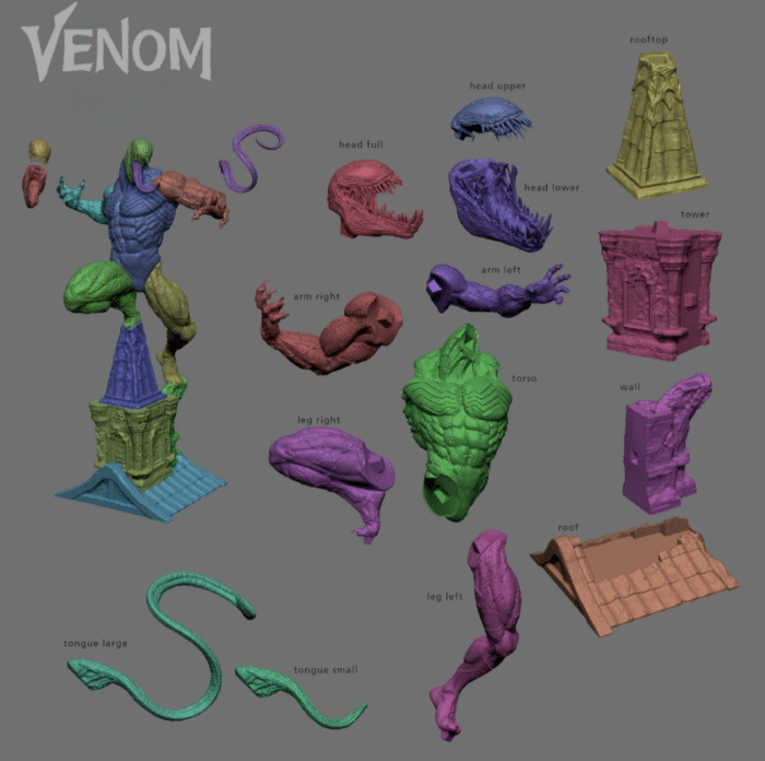 Venom Statue for 3d printing stl files - Image 2