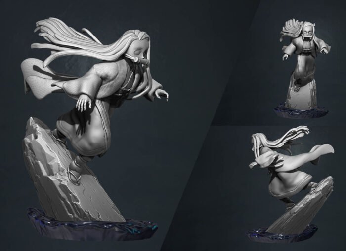kimetsu no yaiba - demon slayer - nezuko 3d print statue 3D print model - Image 1