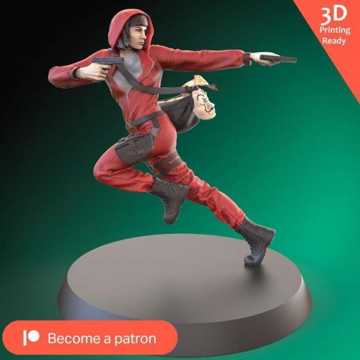 LaCasaDePapel Tokyo 3D printing ready stl - Image 1