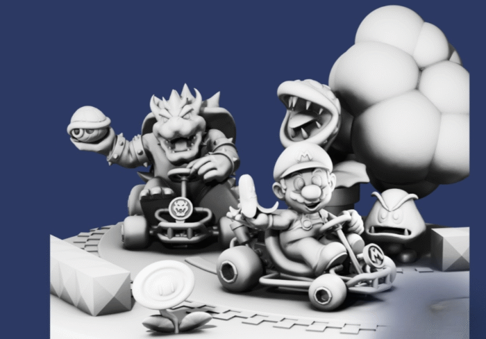 Mario kart 3d printing stl files - Image 2