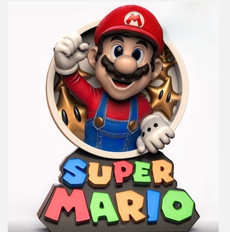 marios.png Super mario 3d printing stl files - Image 1