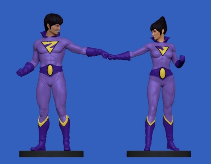 Super Gemeos wonder twins 3d printing stl files - Image 1