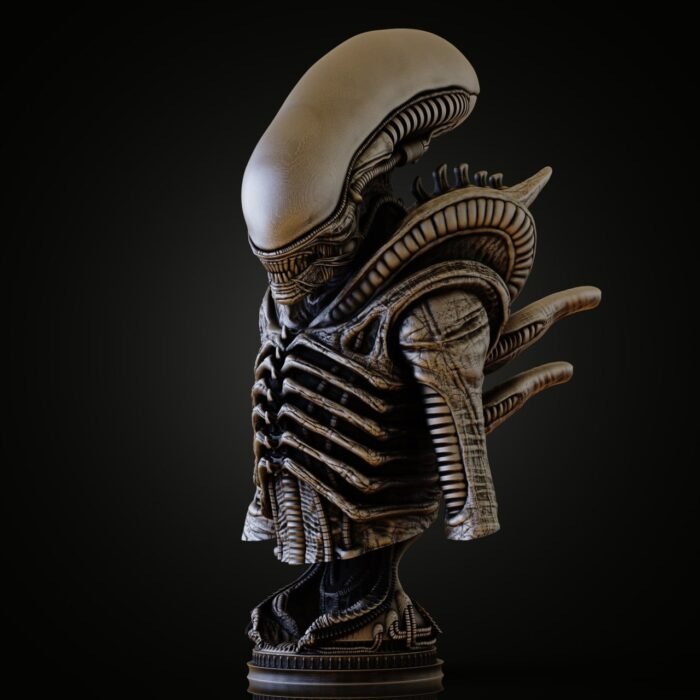 Alien xenomorph bust 3d printing stl files - Image 1