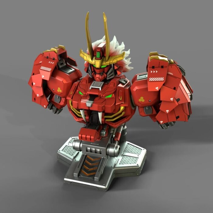 Shingen takeda Gundam bust 3d printing stl files - Image 1
