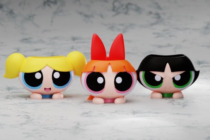 Powerpuff girls 3d printing stl files - Image 1