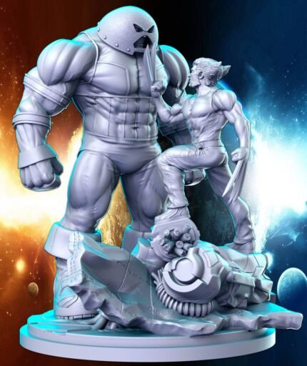 Wolverine vs juggernaut 3d printing stl files