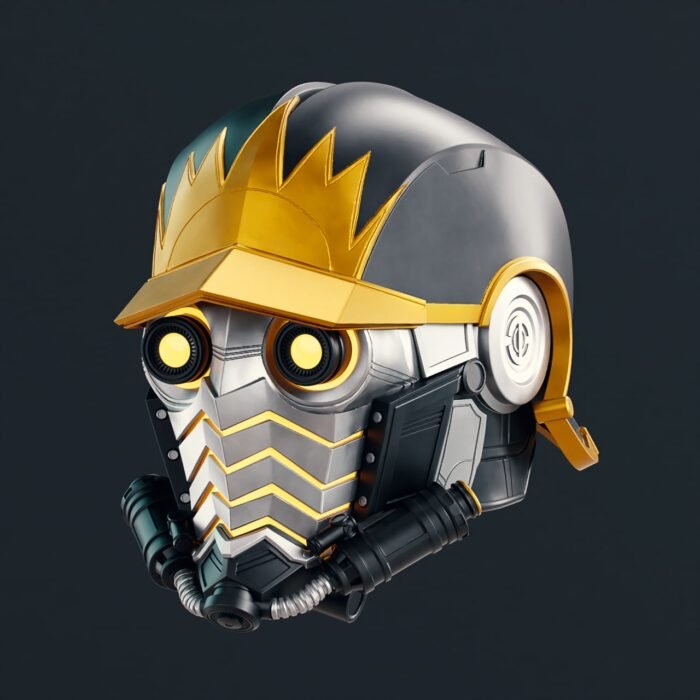 Comic starlord helmet 3d printing stl files - Image 1