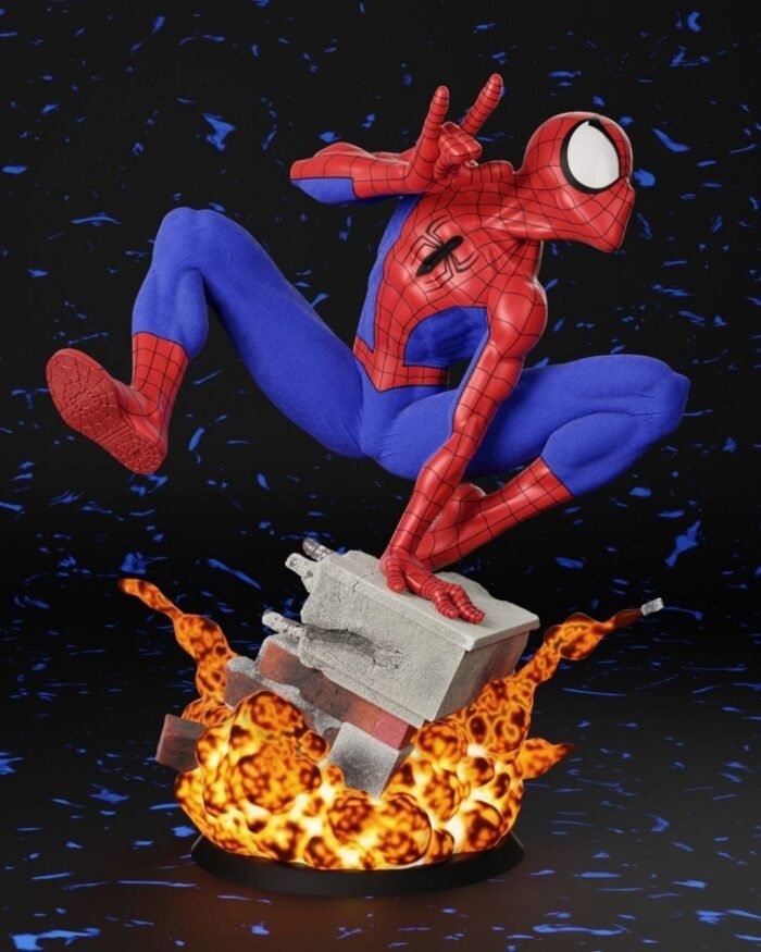 Spiderman comic diorama 3d printing stl files - Image 1
