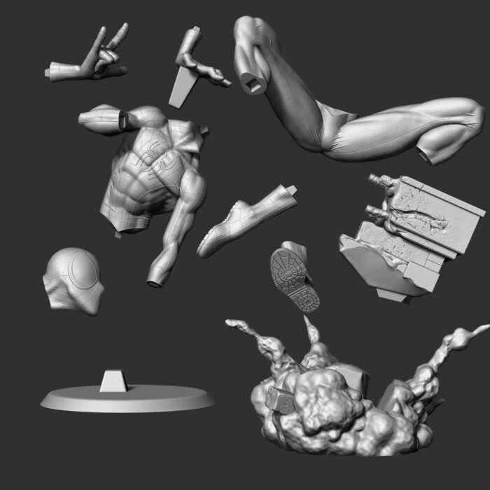 Spiderman comic diorama 3d printing stl files - Image 3