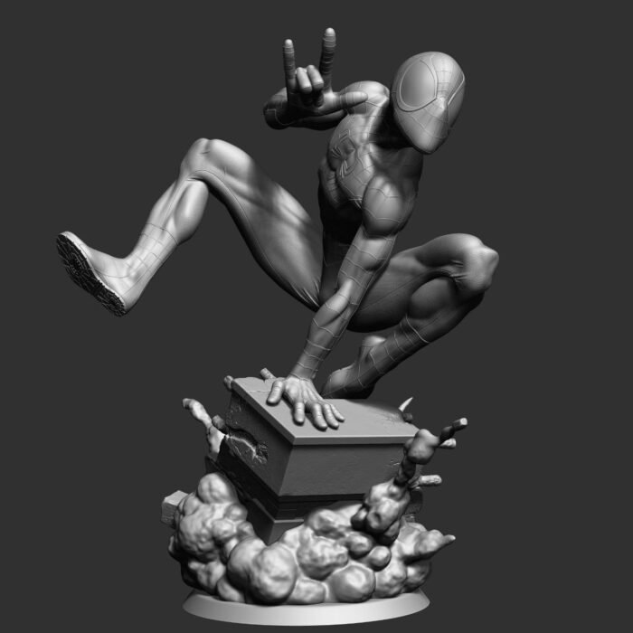 Spiderman comic diorama 3d printing stl files - Image 2