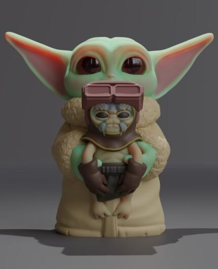 Grogu and Anzellan 3d printing stl files