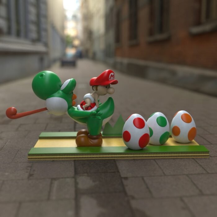 Yoshi and baby Mario 3d printing stl files - Image 1