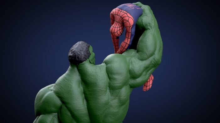 Hulk v spiderman 3d printing stl files - Image 2