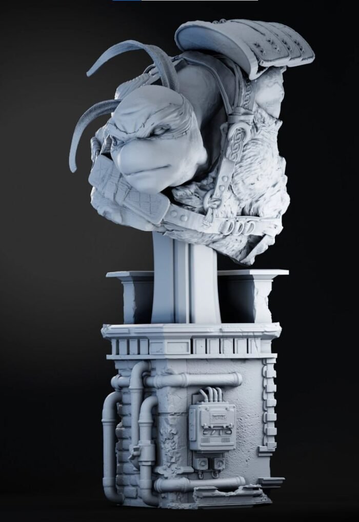 Leonardo tmnt bust 3d printing stl files - Image 1