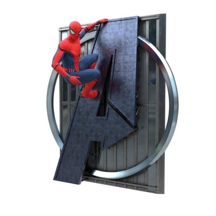 Spiderman wall figure 3d printing stl files - Image 1