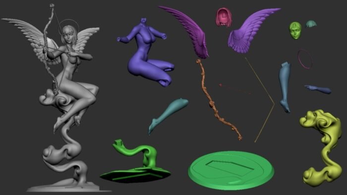 Cupid girl 3d printing stl files - Image 3