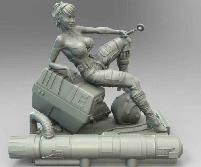 Sexy star wars girl 3d print model - Image 1