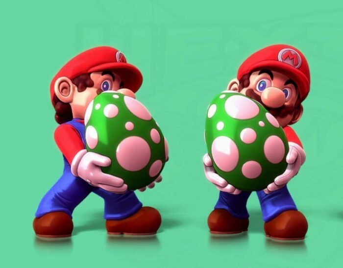 Mario easter egg holder 3d printing stl files - Image 1