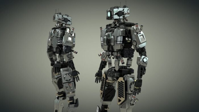 A robot rigged design 3D model - Image 1