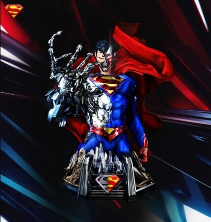 Superman cyborg bust 3d printing stl files