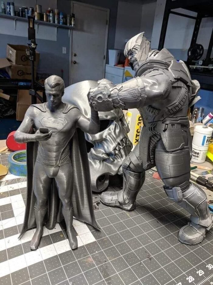 Superman vs thanos DC Vs marvel 3d print stl files - Image 1
