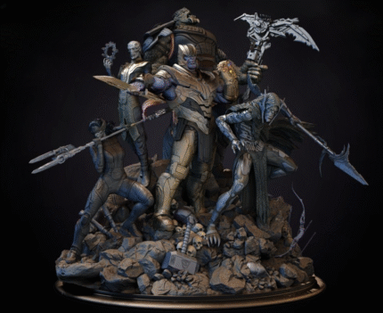Thanos black order diorama 3d printing stl files