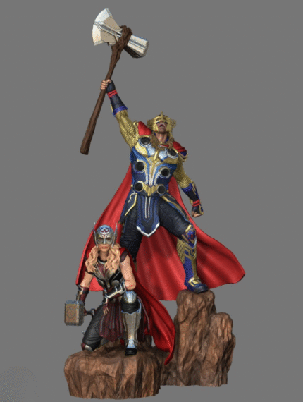 Thor & Lady thor stl files for 3d printing models
