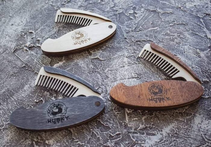Wooden folding comb. Laser Cut Vector FILE cdr, dxf,svg, for laser cut or cnc router - Image 1